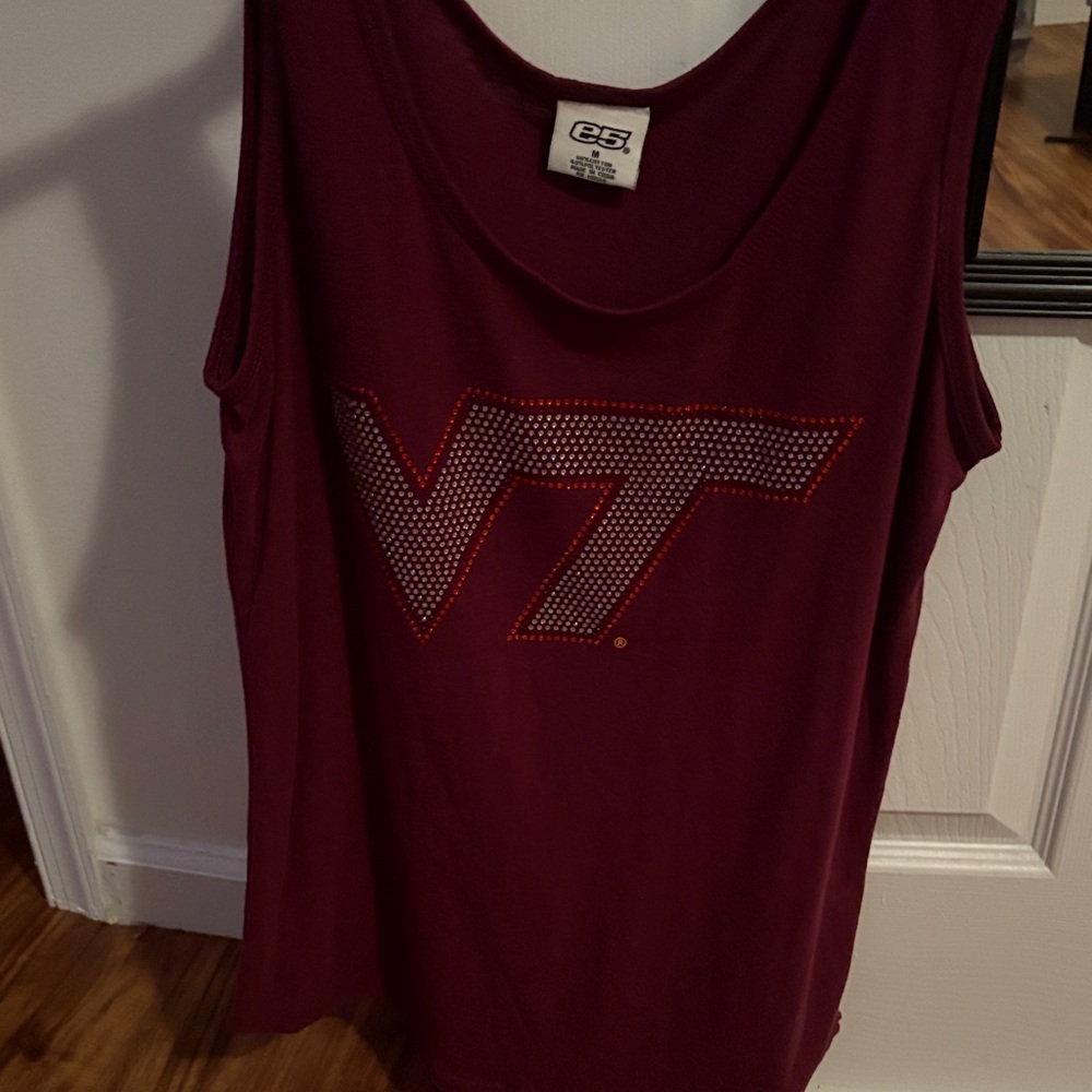 Maroon Sleeveless Top